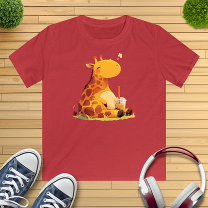 Pummelige Giraffe Kinder T-Shirt