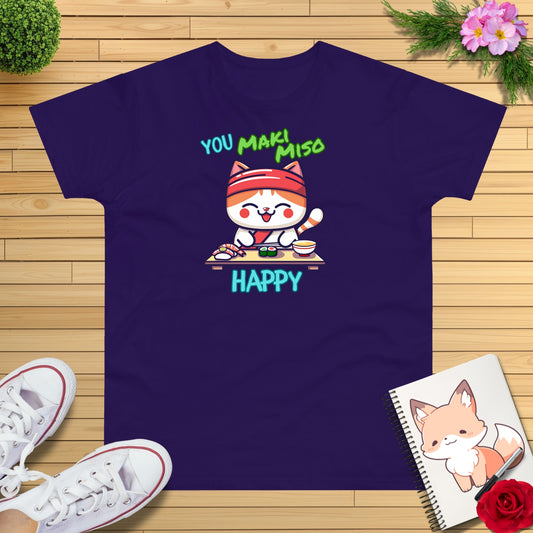 Sushi Katze "YOU MAKI MISO HAPPY" T-Shirt