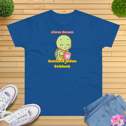 Slow down Schildkröte T-Shirt