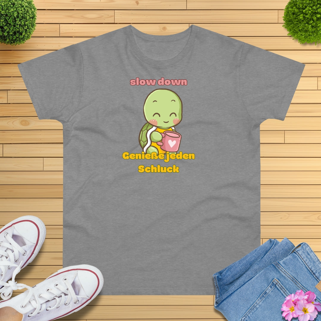 Slow down Schildkröte T-Shirt