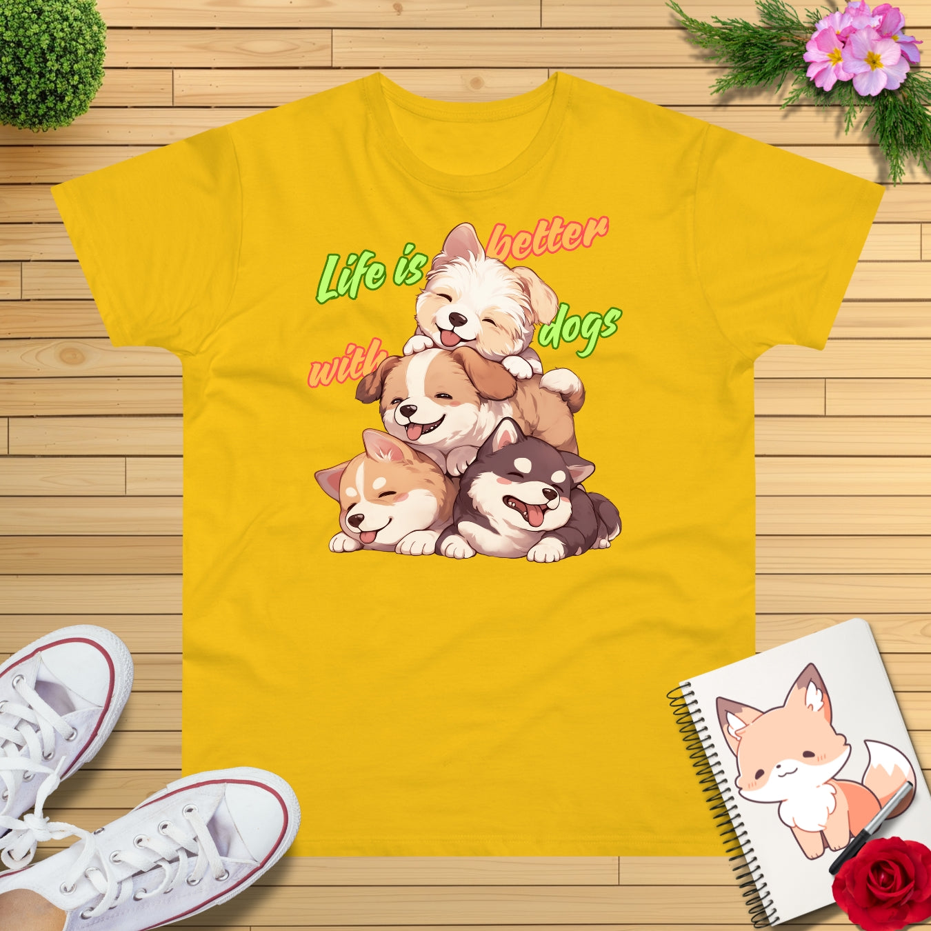 Stapel Hunde T-Shirt